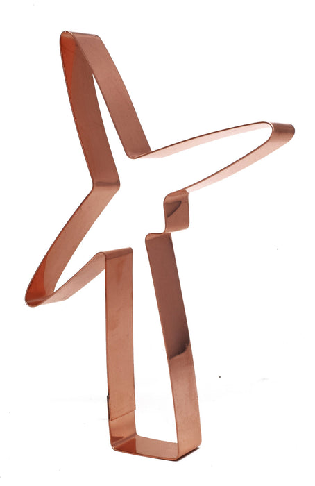 Copper Wind Turbine Cookie Cutter, 6 x 4.5 inches, Made in USA