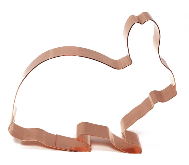 5 inch Copper Rabbit Cookie Cutter - Animal Cookie Cutter, Made in USA