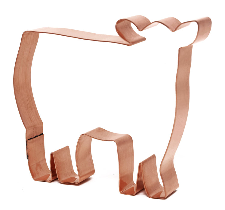 Copper Show Steer Cookie Cutter, Animal Cookie Cutter, 4.5 x 3.75 inches, Made in USA