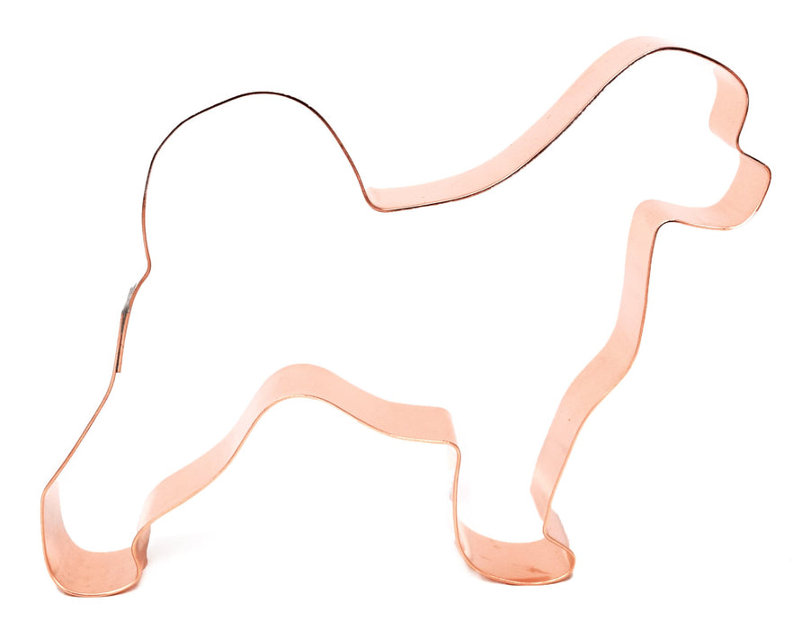 Copper Portuguese Waterdog Cookie Cutter, Dog Cookie Cutter, 4.5 x 4 inches, Made in USA