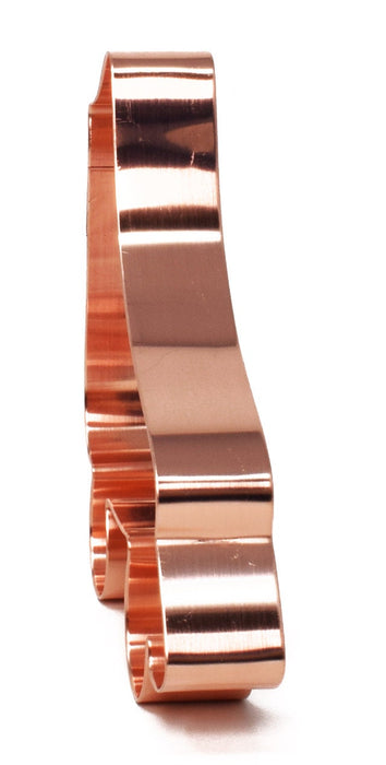 Copper Roller Skate Cookie Cutter - Vintage Skater Design (4 x 4 inches) - Made in USA