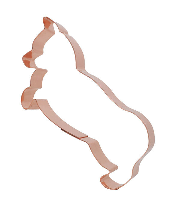Copper Begging Corgi Dog Cookie Cutter, 5 x 3 inches, Made in USA