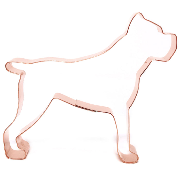 Copper Cane Corso Dog Cookie Cutter, 5 x 4.25 inches, Made in USA