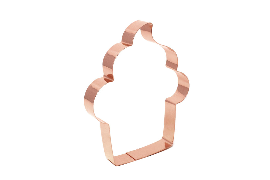 Copper Cupcake Cookie Cutter - Food Cookie Cutter, Made in USA