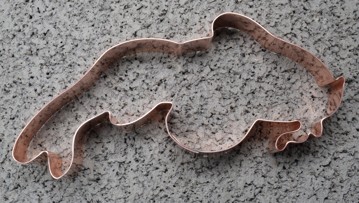 Copper Koi Cookie Cutter - Fish Cookie Cutter, 6 x 2.5 inches, Made in USA