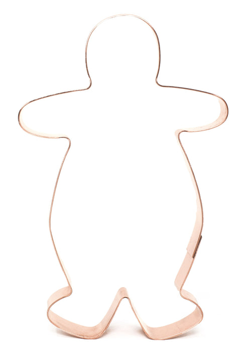 Copper Gingerbread Man Cookie Cutter - Christmas Cookie Cutter, Made in USA
