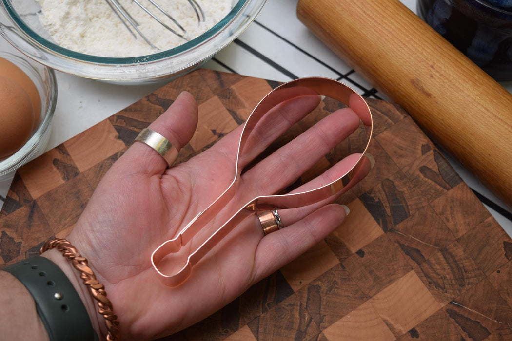 Copper Tennis Racquet Cookie Cutter - Sports Cookie Cutter, 5.5 x 2.5 inches, Made in USA