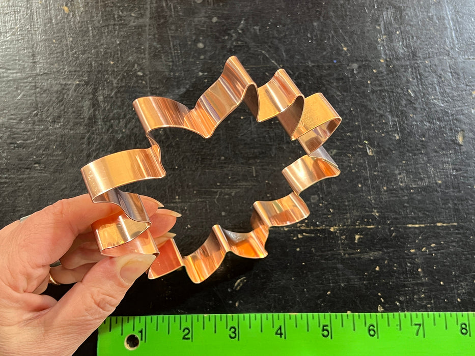 5 inch Copper Sunflower Cookie Cutter - Flower Cookie Cutter, Made in USA