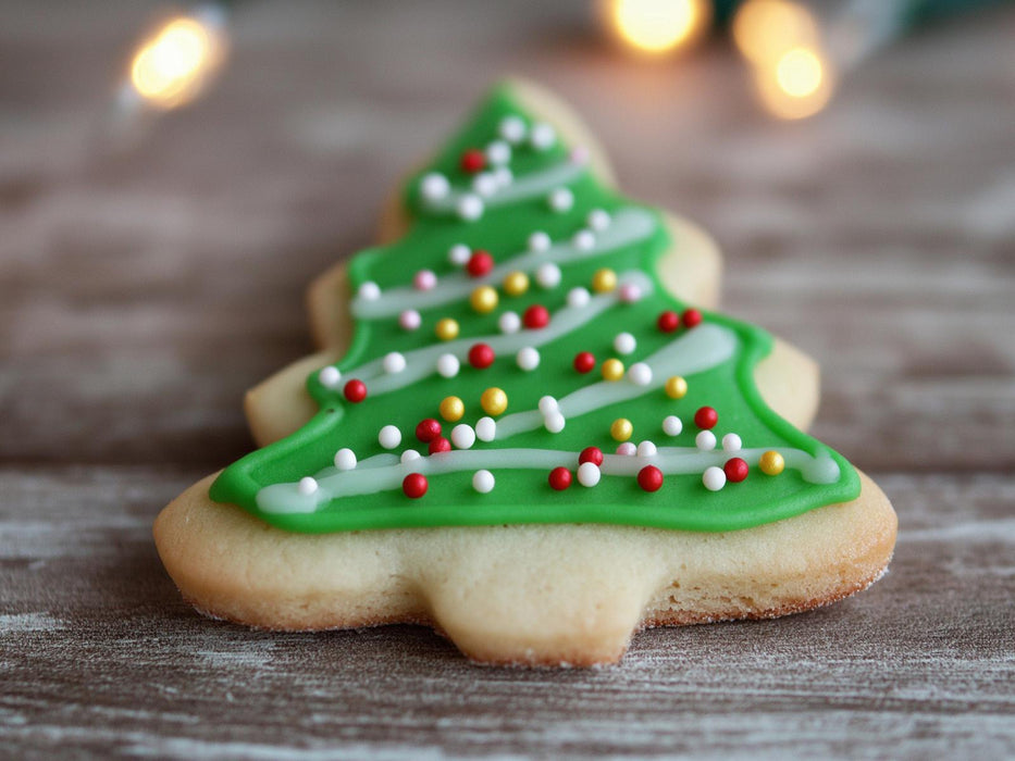 Copper Christmas Tree Cookie Cutter - (4 x 3.25 inches) - Made in USA