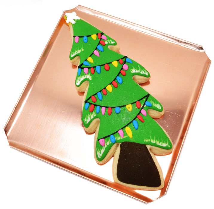 Big Copper Christmas Tree Cookie Cutter - Holiday Design (8 x 3.75 inches) - Made in USA