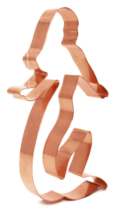 Big Copper Mermaid Cookie Cutter - Mermaid Cookie Cutter, 6.25 x 4.5 inches, Made in USA
