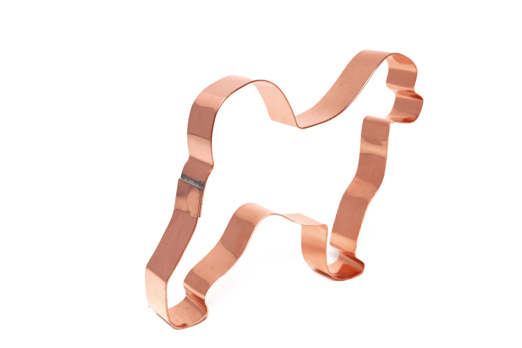 Copper Portuguese Waterdog Cookie Cutter, Dog Cookie Cutter, 4.5 x 4 inches, Made in USA