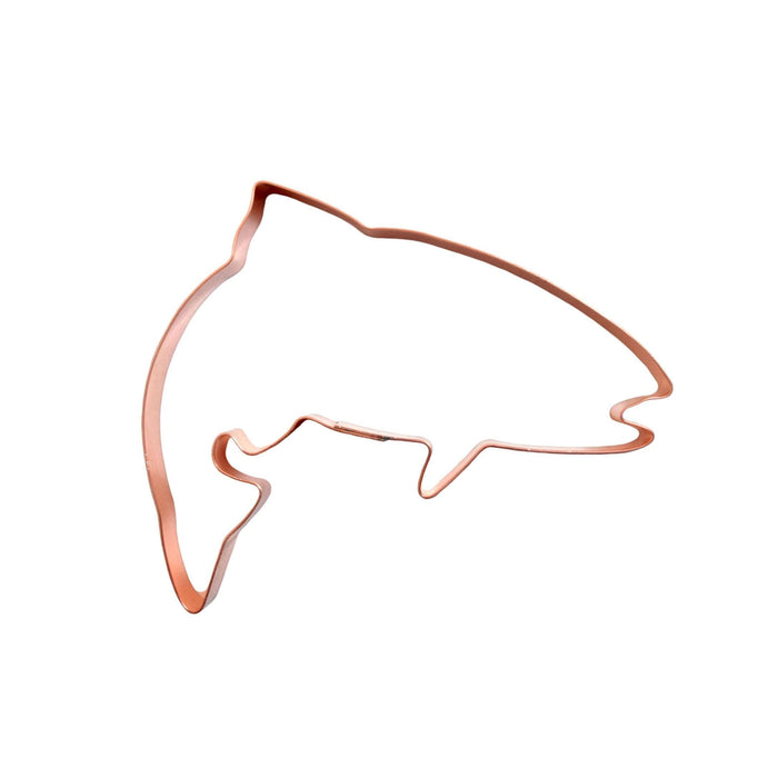 Copper Trout Cookie Cutter - Fish Design (5 x 4 inches) - Made in USA