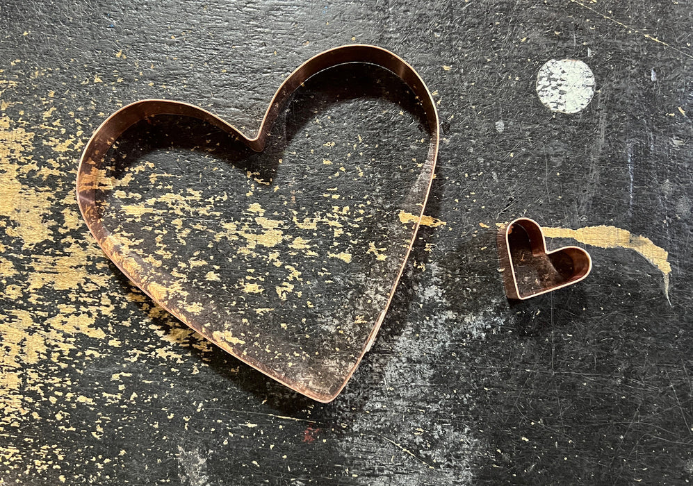 Copper Heart Cookie Cutter - Valentine / Wedding Cookie Cutter, Made in USA