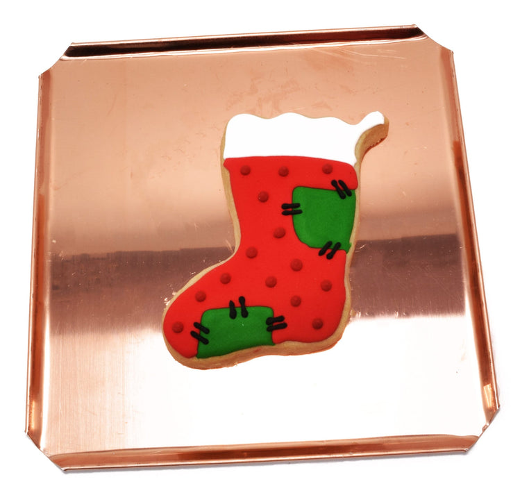 Copper Stocking Cookie Cutter - Christmas Cookie Cutter, 2.75 x 3.75 inches, Made in USA