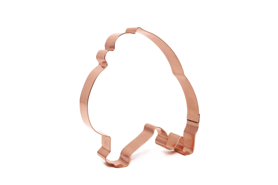 Copper Pomeranian Cookie Cutter, 4.75 x 4.5 inches, Made in USA
