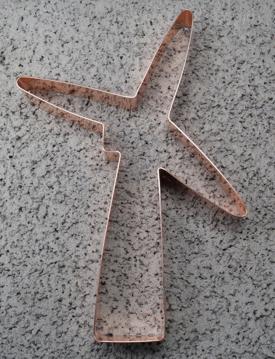 Copper Wind Turbine Cookie Cutter, 6 x 4.5 inches, Made in USA