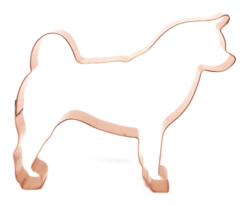 Copper Akita Cookie Cutter - Dog Cookie Cutter, 4.75 x 4.5 inches, Made in USA