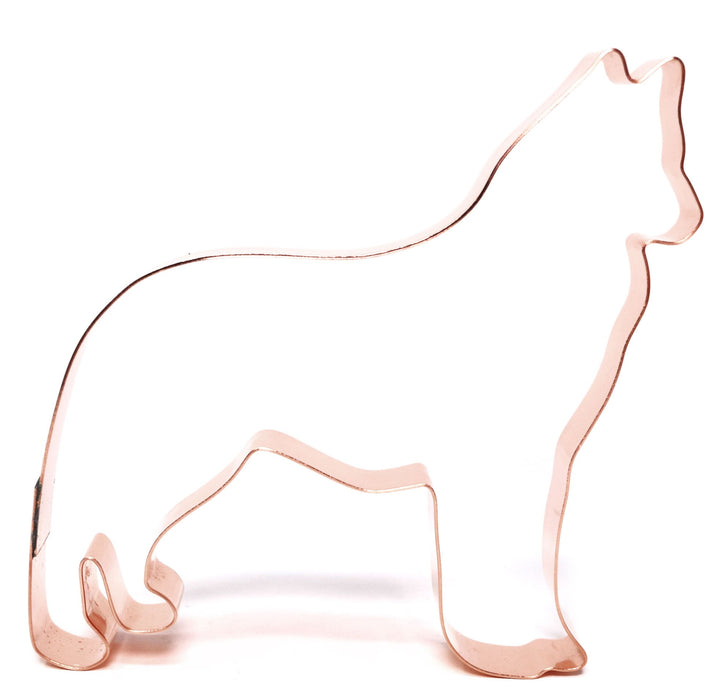 Copper Siberian Husky Cookie Cutter, 4.5 inches, Made in USA