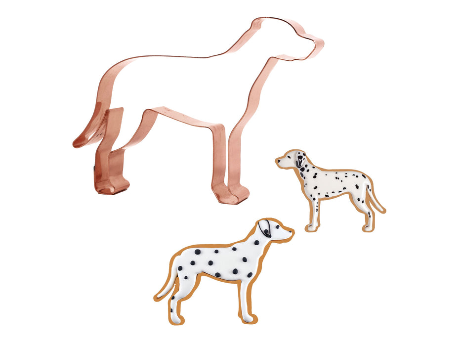 Copper Dalmatian Cookie Cutter - Dog Cookie Cutter, 4.75 x 3.5 inches, Made in USA