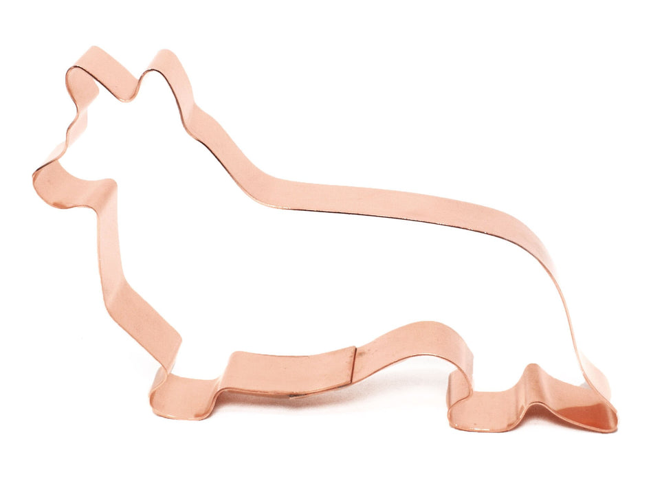 Copper Cardigan Corgi Cookie Cutter - Dog Breed Design (4.75 x 3 inches) - Made in USA