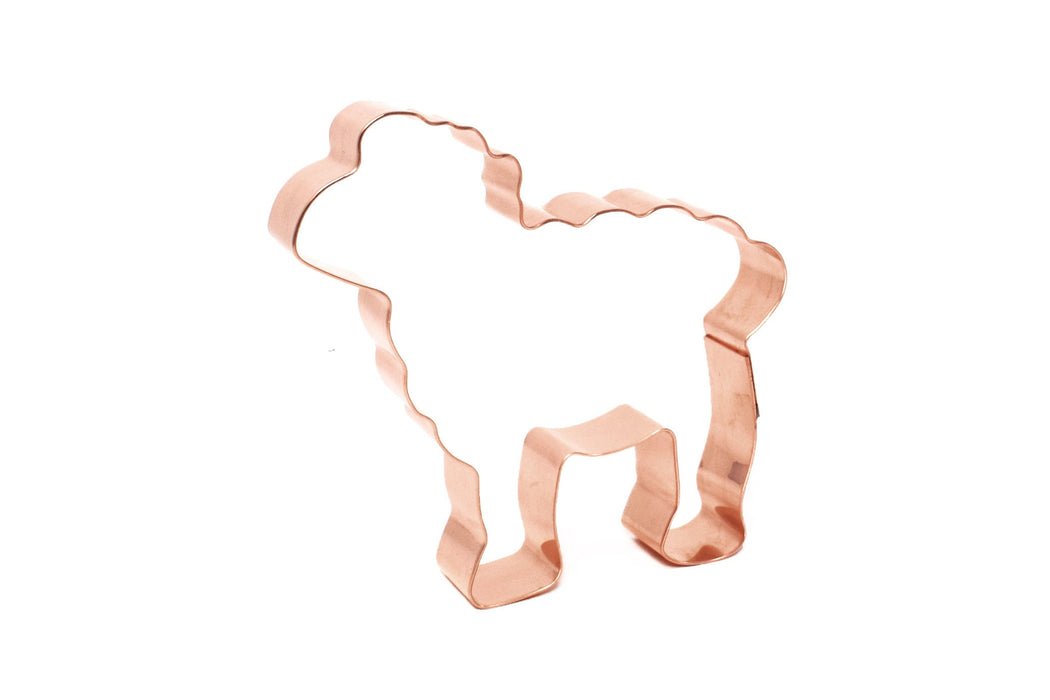 Copper Sheep Cookie Cutter, Animal Cookie Cutter, 3.75 x 3.5 inches, Made in USA