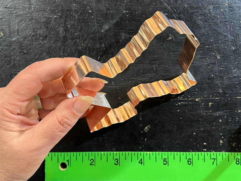Copper State of Texas Cookie Cutter, 5.25 x 5.5 inches, Made in USA