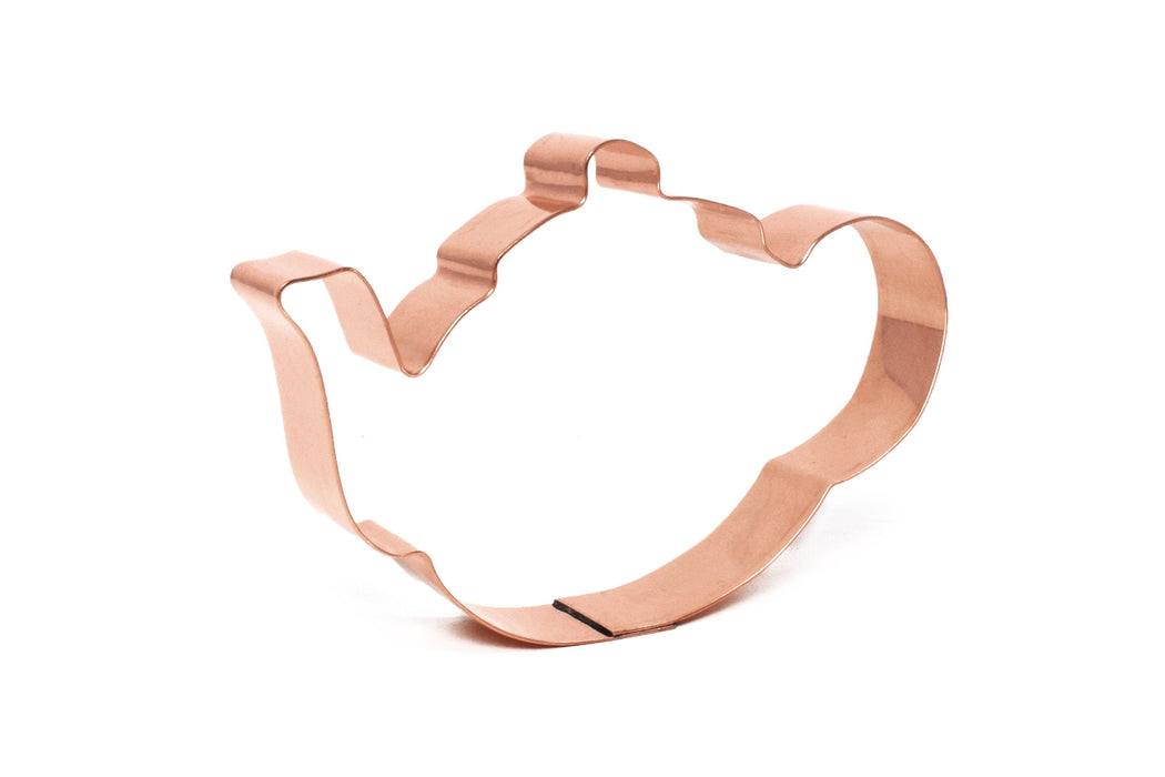 Copper Teapot Cookie Cutter, Food Cookie Cutter, 4.75 x 3 inches, Made in USA