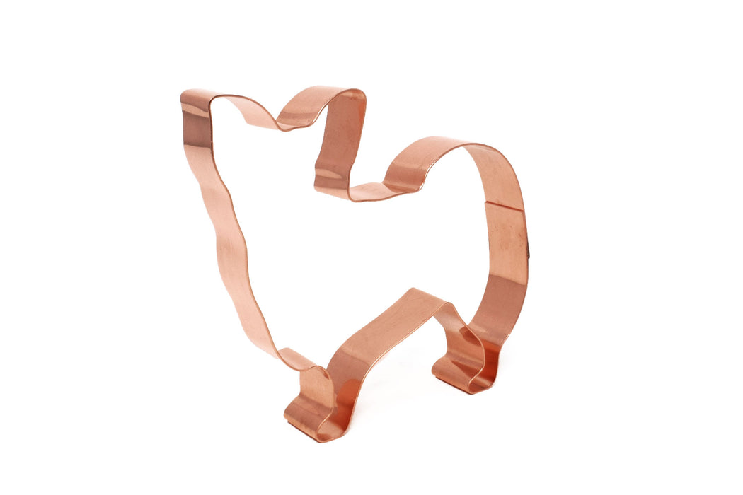 Copper Papillon Cookie Cutter, Dog Cookie Cutter, 4 x 3.75 inches, Made in USA