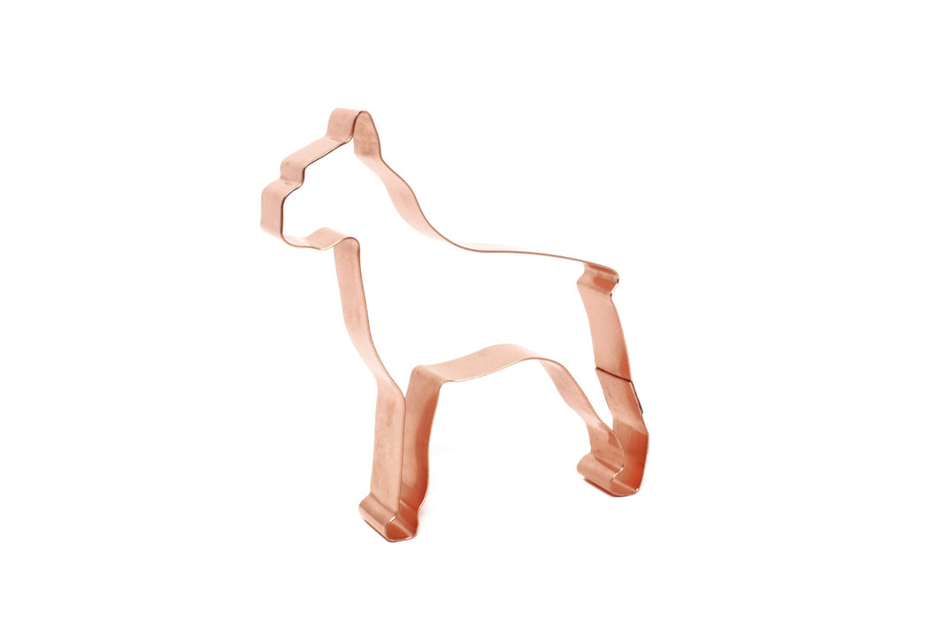 Copper Boxer Cookie Cutter - Dog Cookie Cutter, 4.5 x 4.25 inches, Made in USA