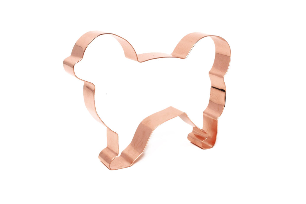 Copper Tibetan Spaniel Cookie Cutter, Dog Cookie Cutter, 4.5 x 3.5 inches, Made in USA