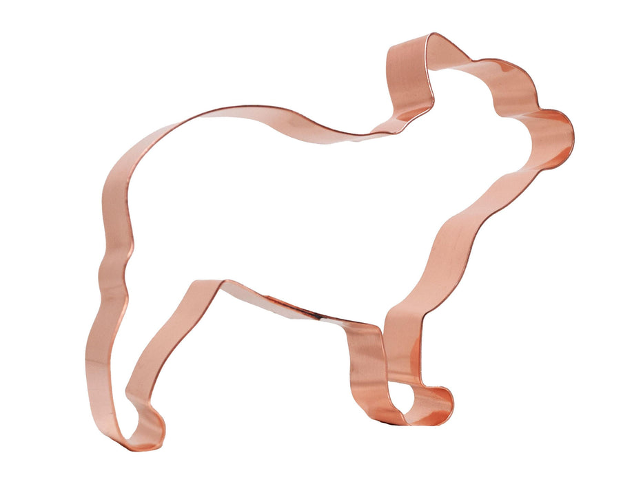 Copper French Bulldog Cookie Cutter - Dog Breed Cookie Cutter, 4.75 x 3.75 Inches, Made in USA