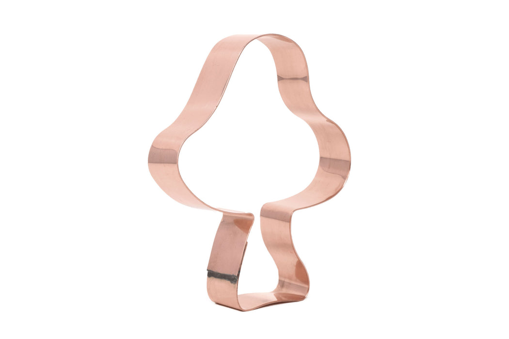 Toadstool Cookie Cutter: 4" Solid Copper, Made in USA
