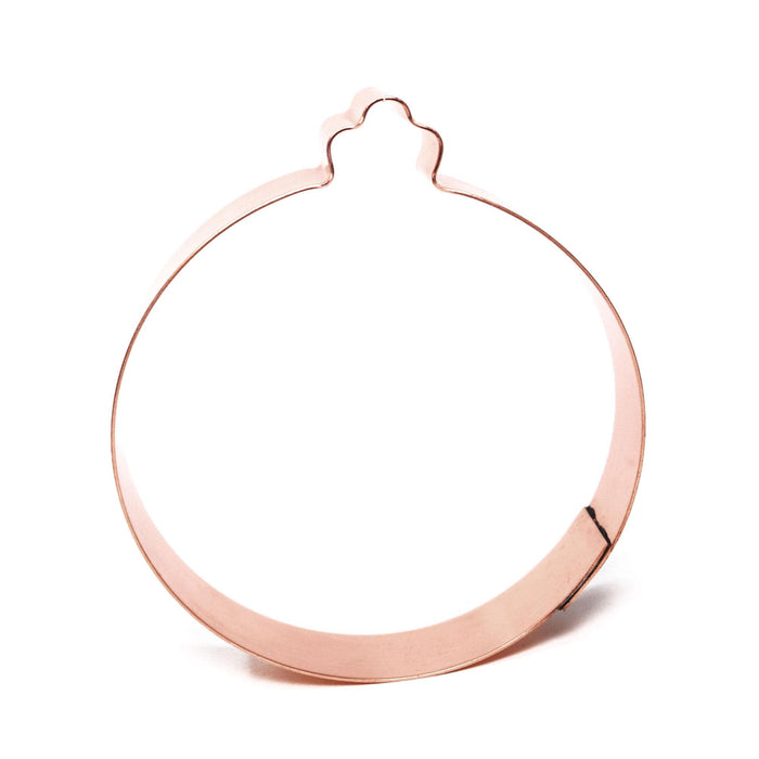 Big Copper Round Ornament Cookie Cutter, Christmas Cookie Cutter, 5 x 4.5 inches, Made in USA
