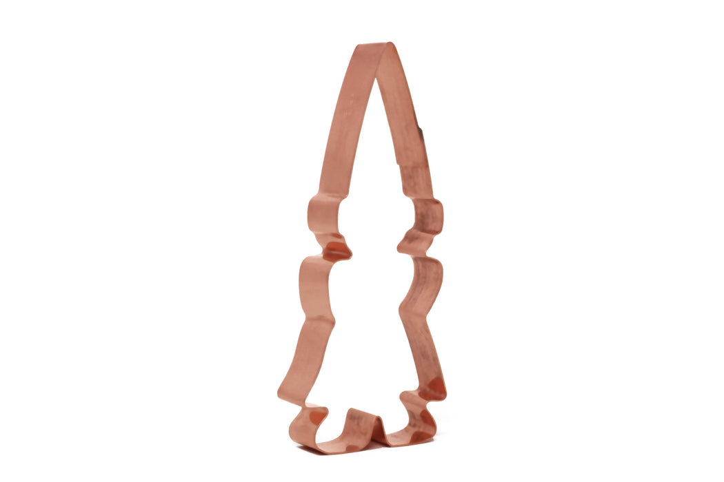 Copper Girly Gnome Cookie Cutter – Fairy Garden Design (2.25 x 5.25 inches)