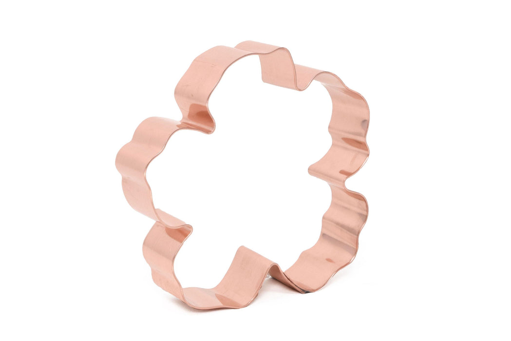 3 Inch Copper Hibiscus Cookie Cutter - Flower Cookie Cutter, Made in USA