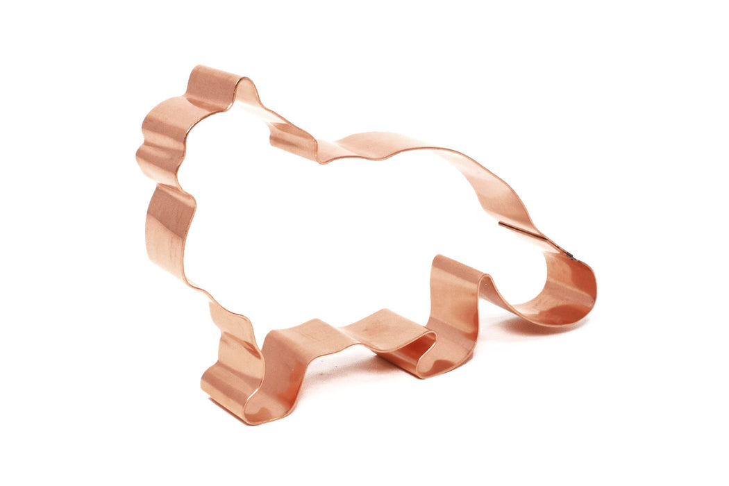 Copper Siberian Cat Cookie Cutter - Cat Cookie Cutter, 4.75 x 3 inches, Made in USA