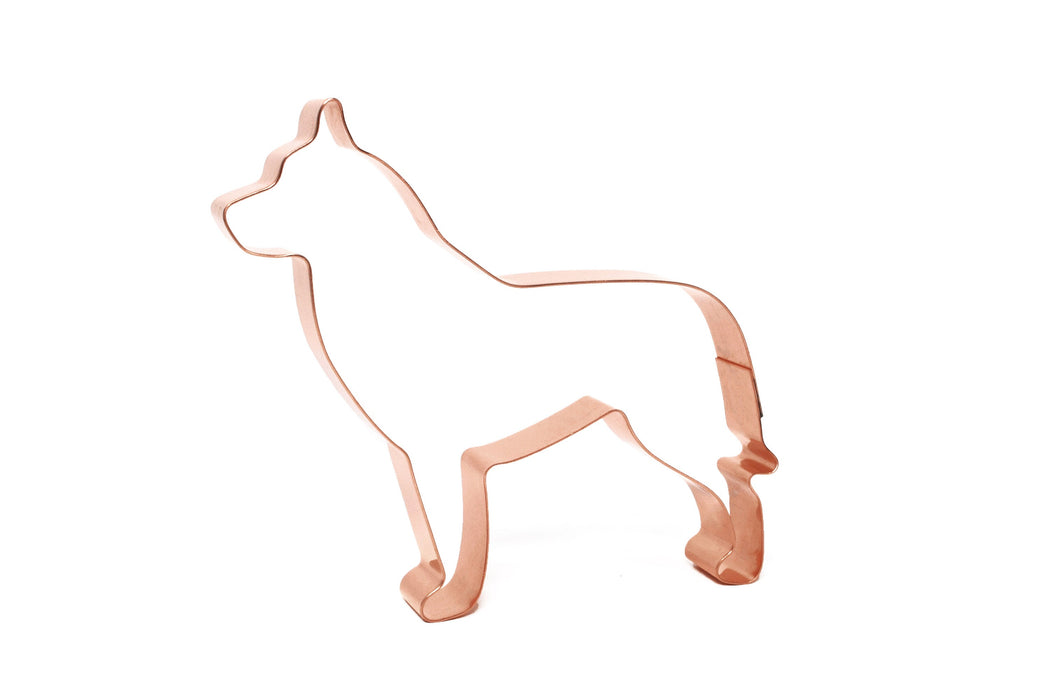 Copper Siberian Husky Cookie Cutter, Dog Cookie Cutter 5 x 4.5 inches, Made in USA