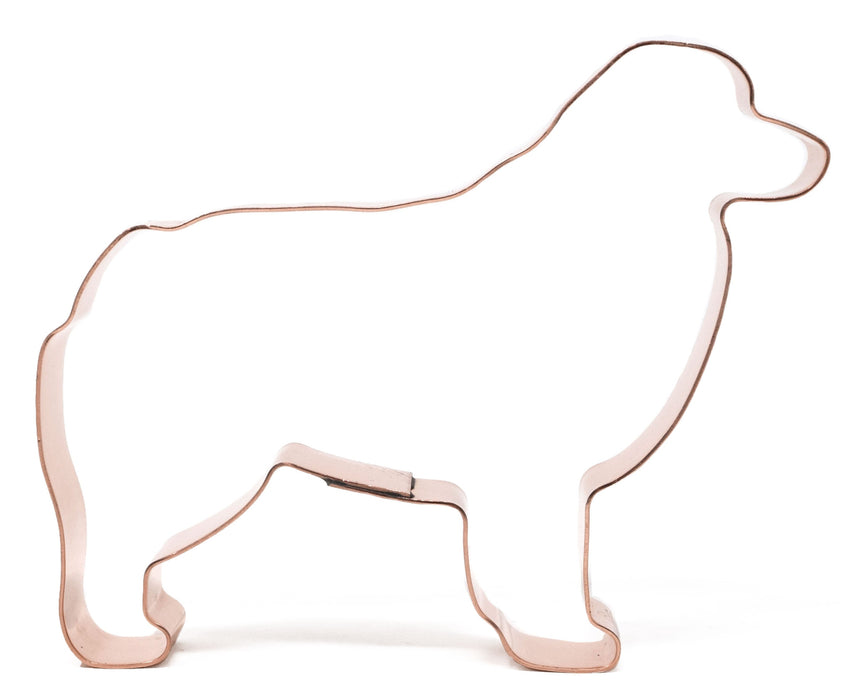 Australian Shepherd Copper Cookie Cutter - Dog Breed Design (4 x 3.25 inches) - Made in USA