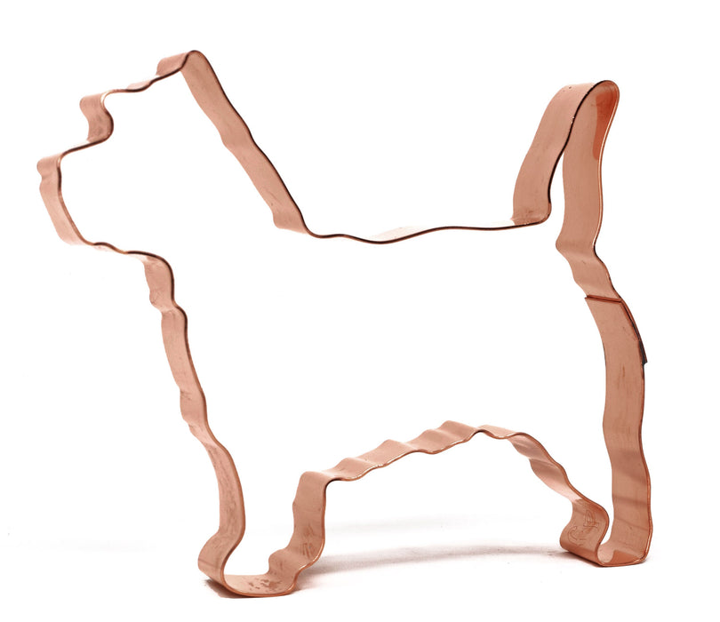 Copper Cairn Terrier Cookie Cutter - Dog Cookie Cutter, 4.25 x 4 inches, Made in USA