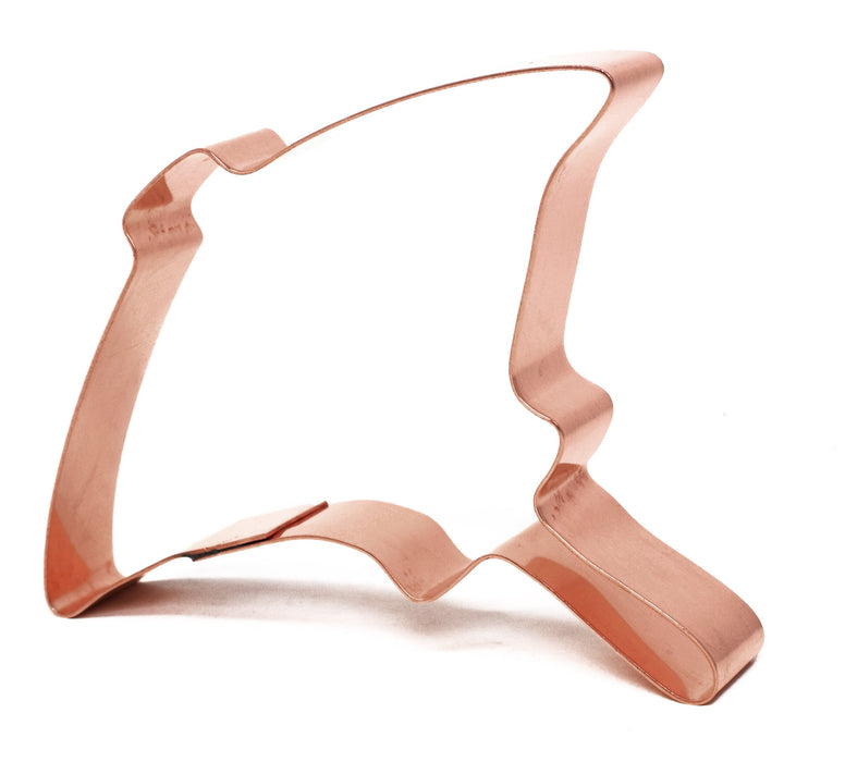 Copper Stingray Cookie Cutter - Fish Cookie Cutter (4.5 x 3.75 inches) - Made in USA