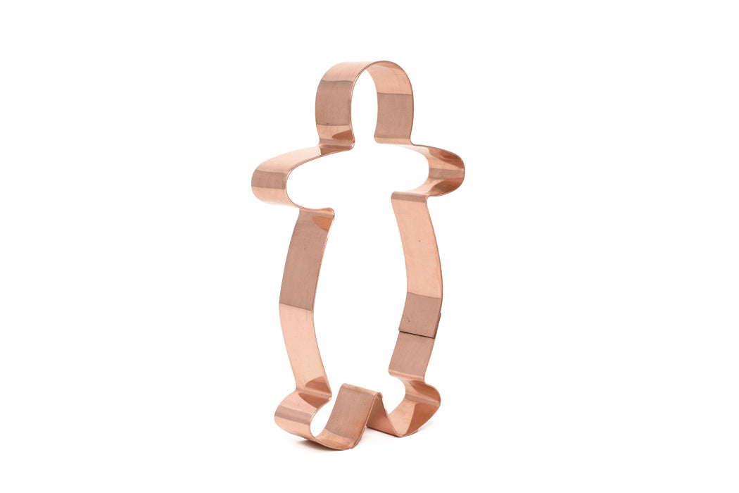 Copper Gingerbread Man Cookie Cutter - Christmas Cookie Cutter, Made in USA