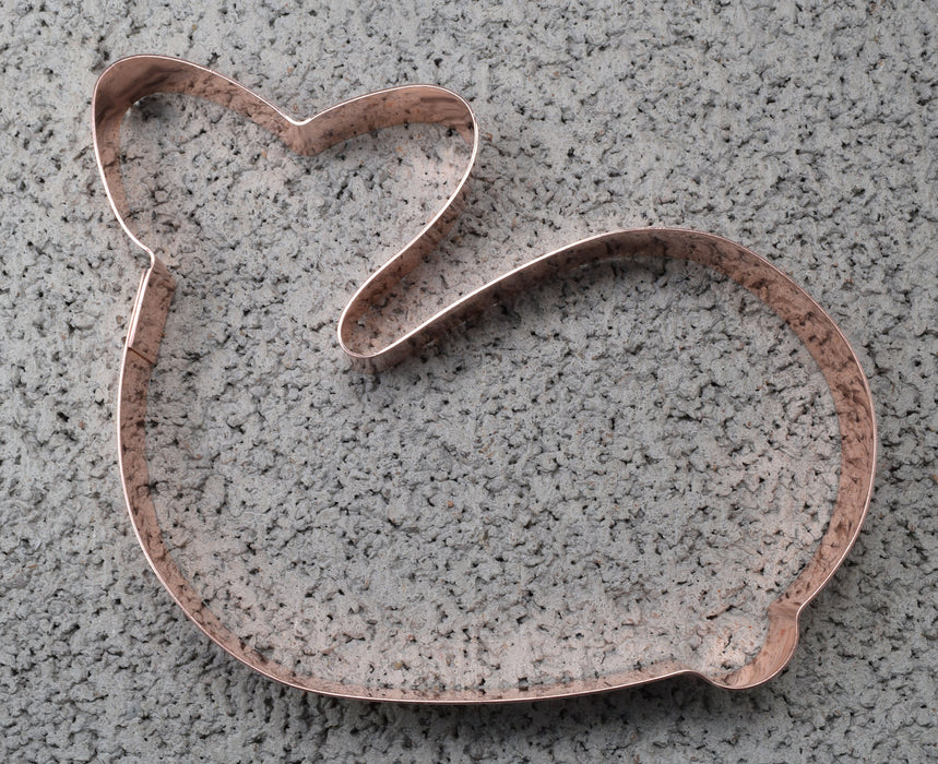 Copper Whale Cookie Cutter - Fish Cookie Cutter, 5 x 4 inches, Made in USA