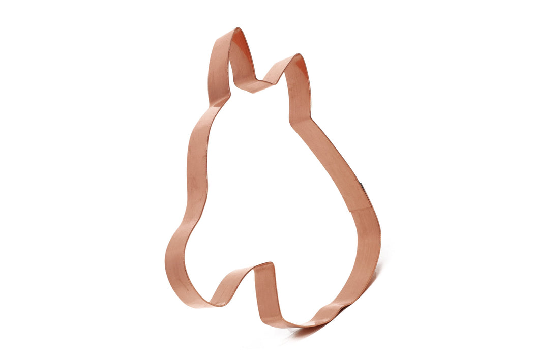 Copper Horse Cookie Cutter, Animal Cookie Cutter, 4.75 x 4.25 inches, Made in USA