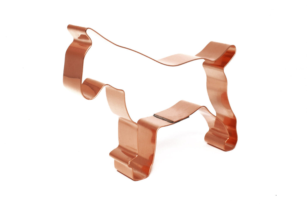 Copper Bull Terrier Cookie Cutter - Dog Cookie Cutter, 4.5 x 3.5 inches, Made in USA