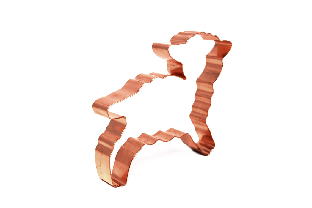 Copper Lamb Cookie Cutter - Animal Cookie Cutter, 4.75 x 4 Inches, Made in USA