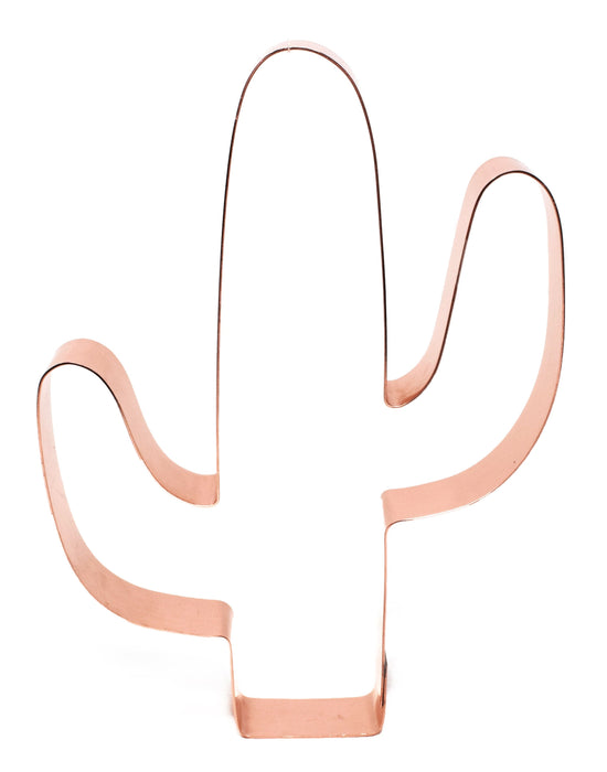 Big Copper Cactus Cookie Cutter, 6.75 x 4.25 inches, Made in USA