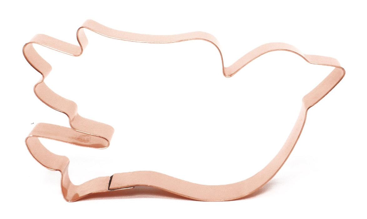 Copper Dove Cookie Cutter - Bird Cookie Cutter, 5 x 3 inches, Made in USA