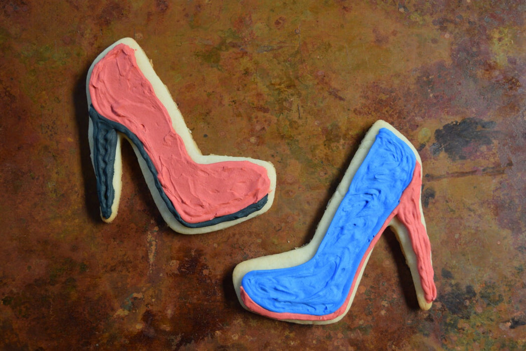 Copper High Heel Shoe Cookie Cutter - Nature Design (3.5 inches) - Made in USA