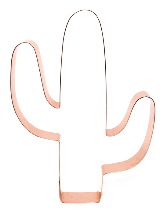 Big Copper Cactus Cookie Cutter, 6.75 x 4.25 inches, Made in USA